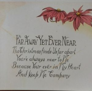 Reproduction of Vintage (over 100 yr old ) Christmas Card